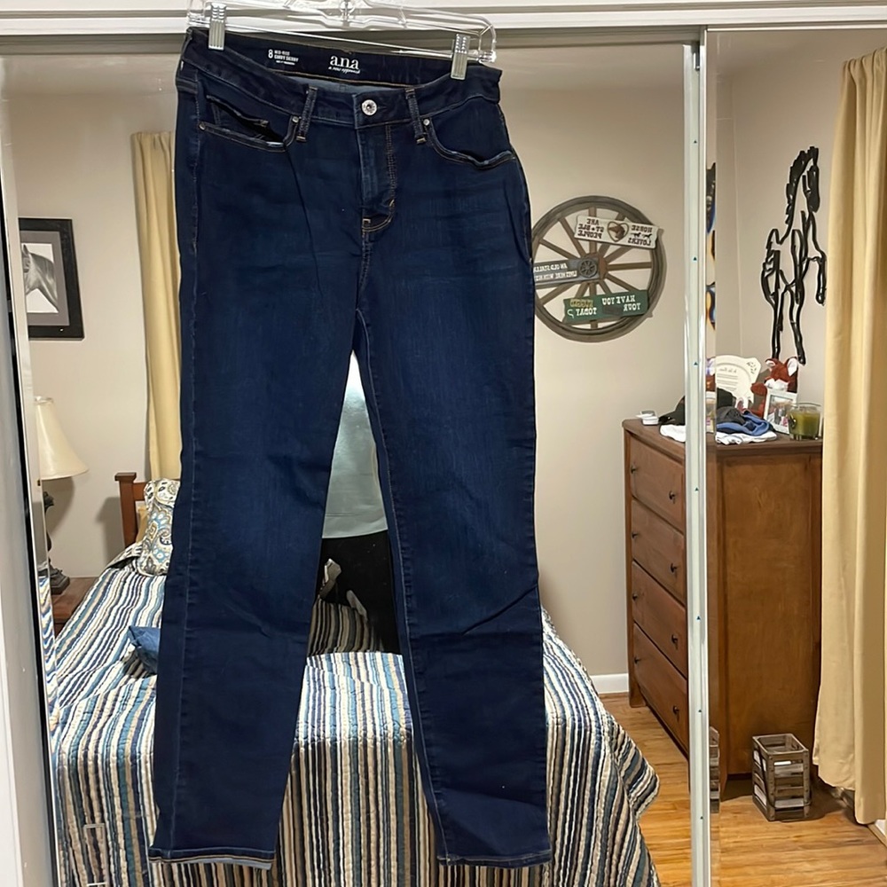 A.n.a Mid-Rise Curvy Skinny Jeans